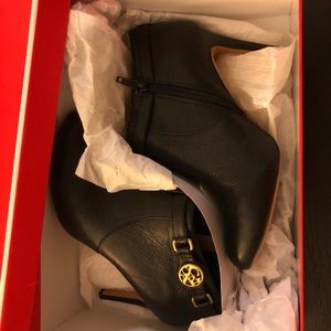 Coach black booties